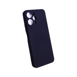 Funda de Silicona con Marco de Cámara para Xiaomi Redmi 12 Negro